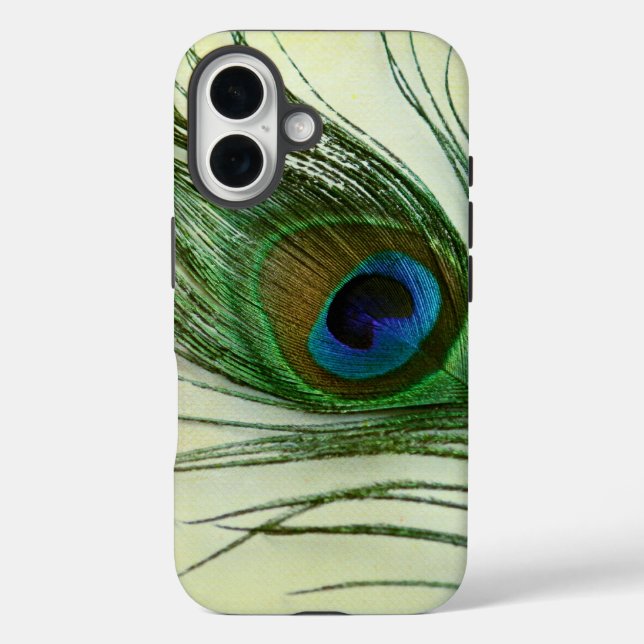 Vintag Peacock Feather Case-Mate iPhone Hülle (Rückseite)