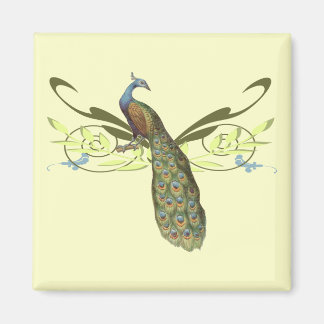 Vintag Peacock Magnet
