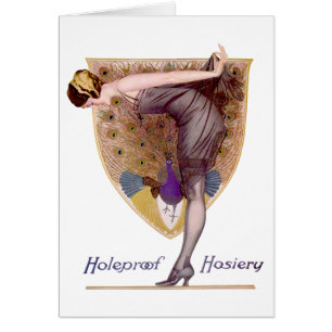 Vintag Peacock Woman Flapper Hübsch