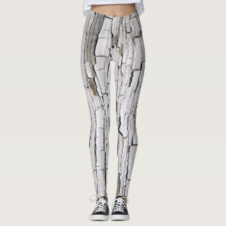 Vintag Peeling Paint: White Wall Ästhetik Leggings