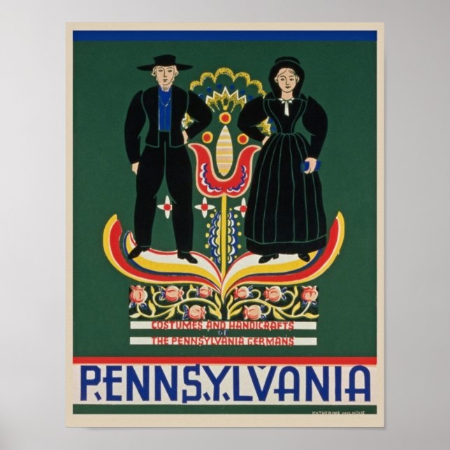 Vintag Pennsylvania Poster (Vorne)
