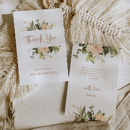 Vintag | Peonies-Brautparty Dankeskarte