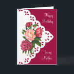 Vintag Peony Blume für Mama, Mutter Geburtstag Karte<br><div class="desc">Vintag Peony Blume für Mama,  Mutter Geburtstag</div>