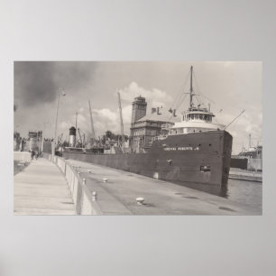Vintag Percival Roberts Jr in Soo Locks POSTER