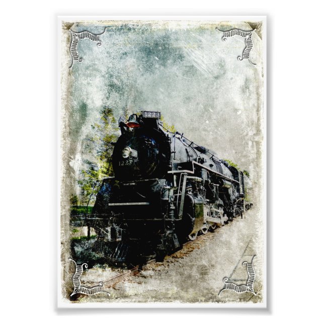 Vintag Pere Marquette Locomotive Fotodruck (Vorne)
