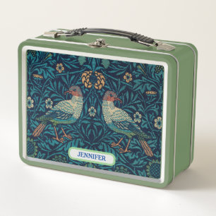 Vintag Personalisiert, William Morris Retro Metall Brotdose