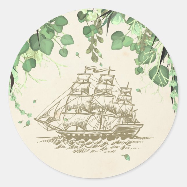 Vintag Peter Pan Neverland Umschlag Aufkleber (Vorderseite)