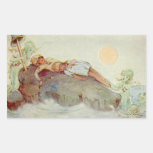 Vintag Peter Pan und Wendy Asleep mit Mermaids
