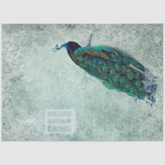 Vintag Pfau 18lb Gewebepapier Seidenpapier