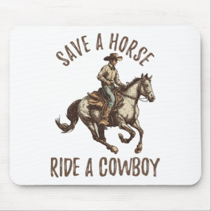 Vintag Pferd retten5 Mousepad