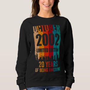 Vintag Phantastisch 20. Geburtstag Retro Oktober 2 Sweatshirt