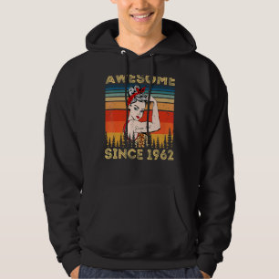 Vintag Phantastisch seit 1962 Geburtstagsfrau Leop Hoodie