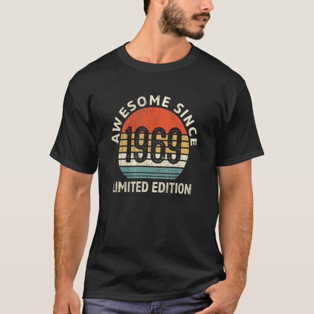Vintag Phantastisch seit 1969 53. Geburtstag T-Shirt (Vorderseite)