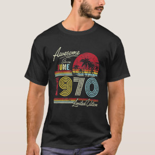 Vintag Phantastisch seit Juni 1970 52. Geburtstag T-Shirt