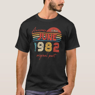 Vintag Phantastisch seit Juni 1982 Originalteil T-Shirt