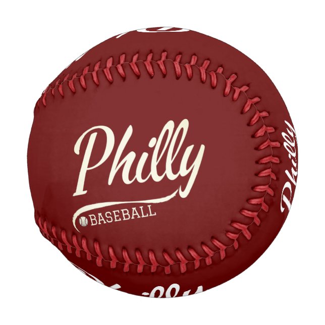 Vintag Philadelphia Baseball Skyline Retro Philly (Vorne Rechts)