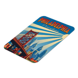 Vintag Philadelphia Pennsylvania Magnet