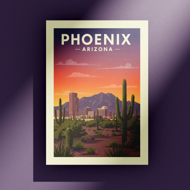 Vintag Phoenix Arizona Postkarte (Von Creator hochgeladen)