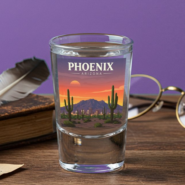 Vintag Phoenix Arizona Schnapsglas (Von Creator hochgeladen)