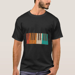 Vintag Piano Keyboard Musicum Lover Pianis T-Shirt