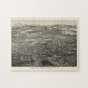 Vintag Pictorial Map of Kingston NY (1875) Puzzle