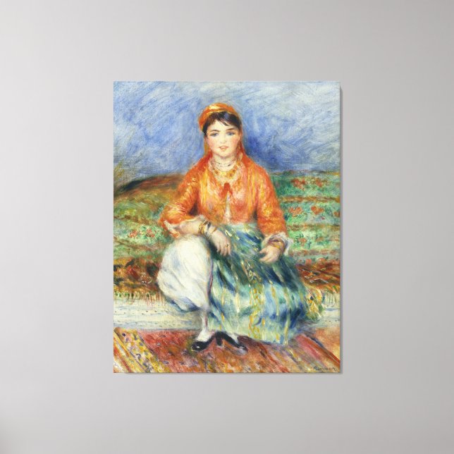 Vintag Pierre Auguste Renoir Algerian Girl Leinwanddruck (Vorderseite)