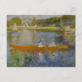 Vintag Pierre Auguste Renoir Boating on Seine Postkarte
