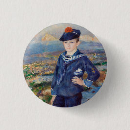 Vintag Pierre Auguste Renoir Sailor Boy Button