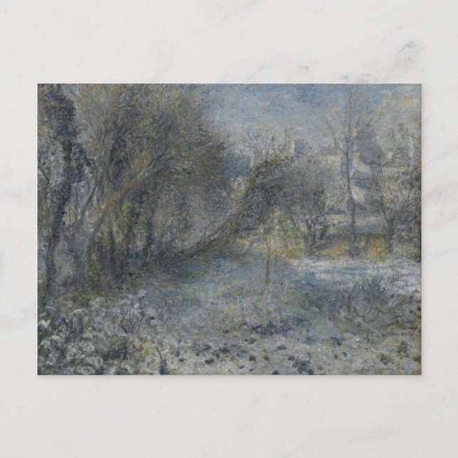 Vintag Pierre Auguste Renoir Snow Covered Landsca Postkarte (Vorderseite)