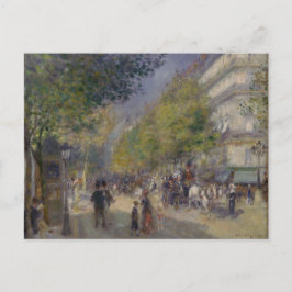 Vintag Pierre Auguste Renoir The Grands Boulevar Postkarte
