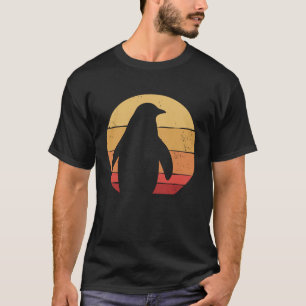 Vintag Pinguin Retro 80er 70er Sunset Pinguine Ani T-Shirt