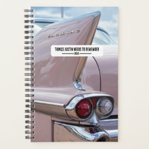 Vintag Pink Cadillac Car Typ Planer