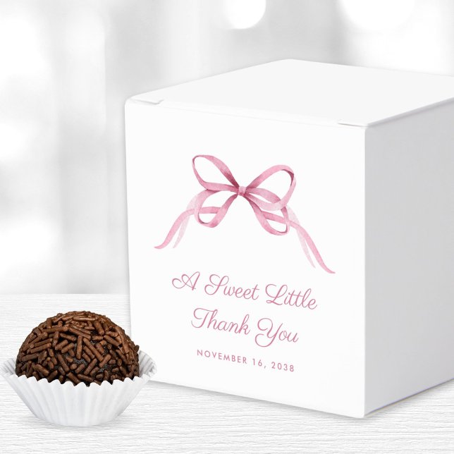 Vintag Pink Coquette Bow Baby Girl Dusche Geschenkschachtel (Von Creator hochgeladen)