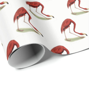 Vintag Pink Flamingo #1 Geschenkpapier