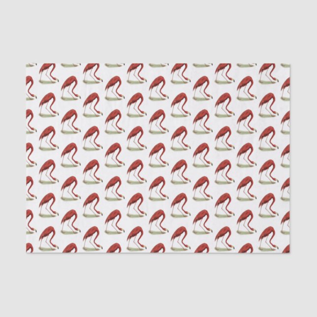 Vintag Pink Flamingo #1 Seidenpapier (Vorderseite)