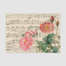 Vintag Pink Floral Ephemere