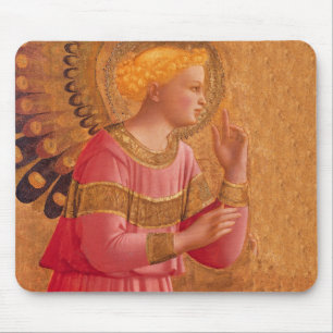 Vintag Pink Goldener Christlicher Engel Mousepad