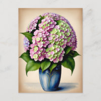 Vintag-Pink-Hydrangea-Blume