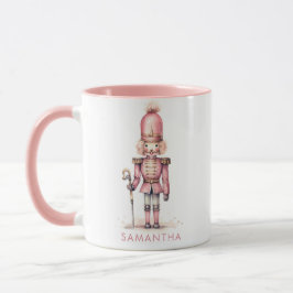 Vintag Pink Nutcracker Minimalistisch Whimsical Tasse