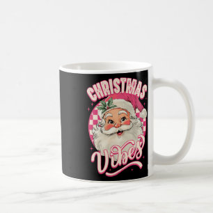 Vintag Pink Santa Claus Pink Weihnachten Vibes Paj Kaffeetasse