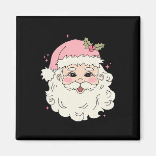 Vintag Pink Weihnachten Weihnachtsmann Merry Xmas Magnet