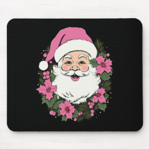 Vintag Pink Weihnachten Weihnachtsmann Merry Xmas Mousepad