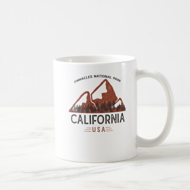 Vintag Pinnacles Nationalpark California Kaffee Kaffeetasse (Rechts)