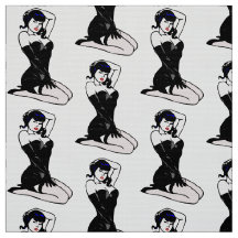 Vintag PINUP FRAU MOTIF