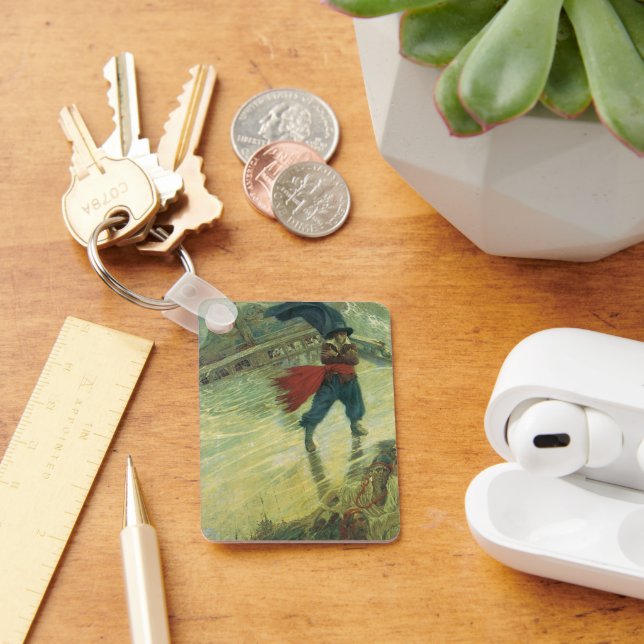 Vintag Pirate, Der fliegende Holländer von Howard  Schlüsselanhänger (Schreibtisch)