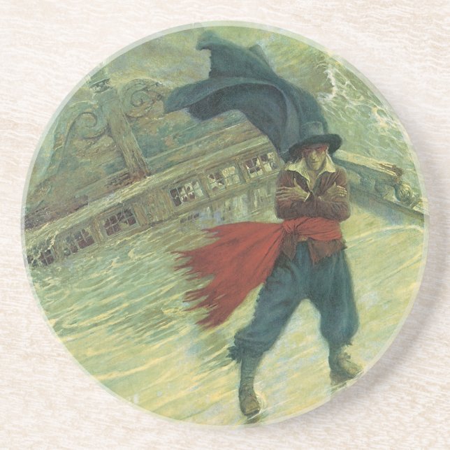 Vintag Pirate, Der fliegende Holländer von Howard  Untersetzer (Vorne)