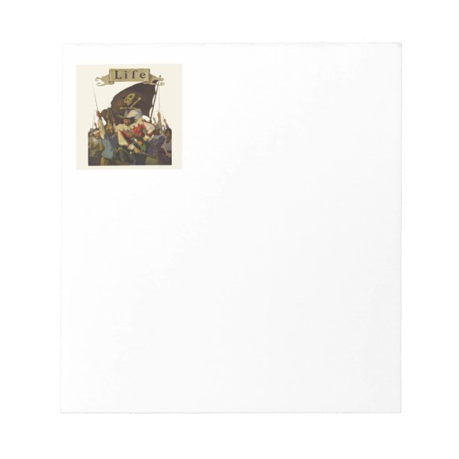 Vintag Pirate Life Wyeth Illustration Notizblock (Vorderseite)