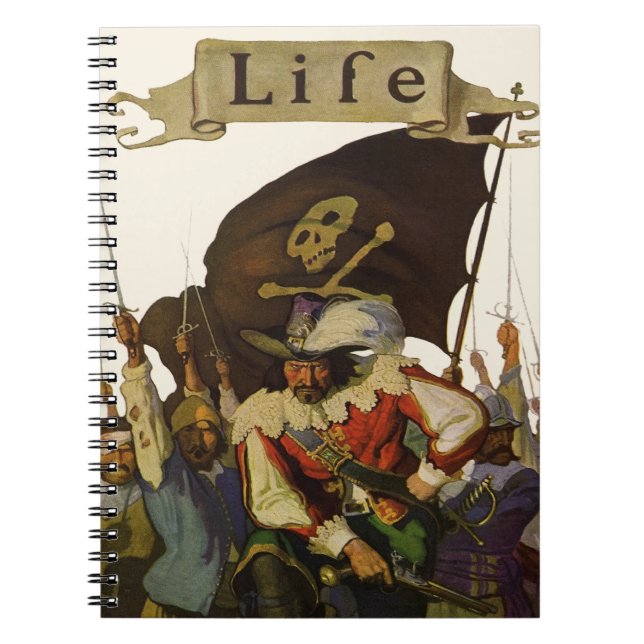 Vintag Pirate Life Wyeth Illustration Notizblock (Vorderseite)