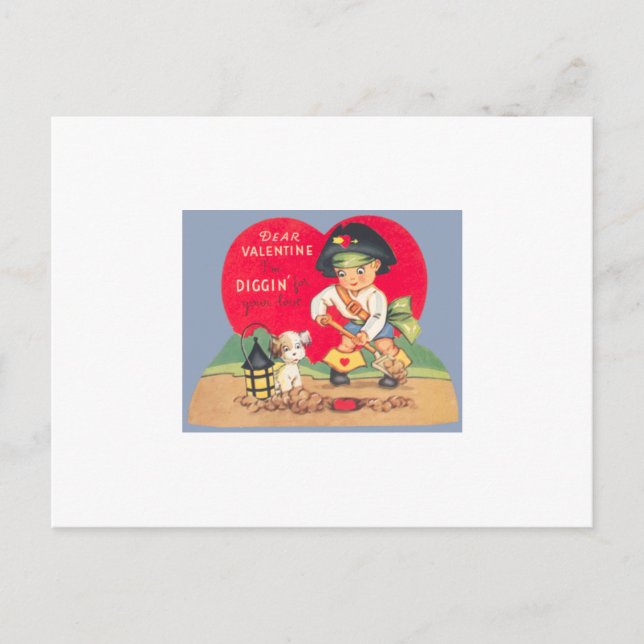 Vintag Pirate V Tag Postkarte (Vorderseite)