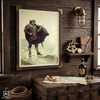 Vintag Piraten, Captain Bill Bones von NC Wyeth